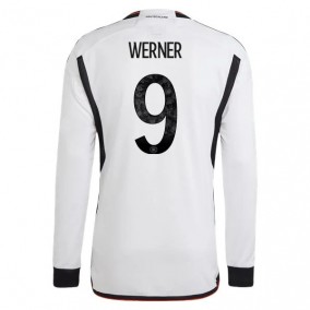 Tyskland Timo Werner 9 2023/2024 Hemma Fotbollströjor Långärmad